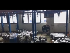 高速印刷工場の生産ラインと 粉末塗料オーブン